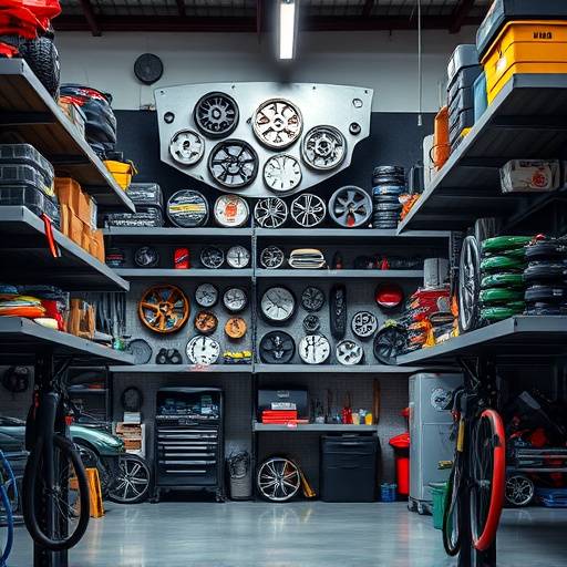 AutoFix Garage facility: Our parts storage area with a wide selection of high-quality replacement parts.