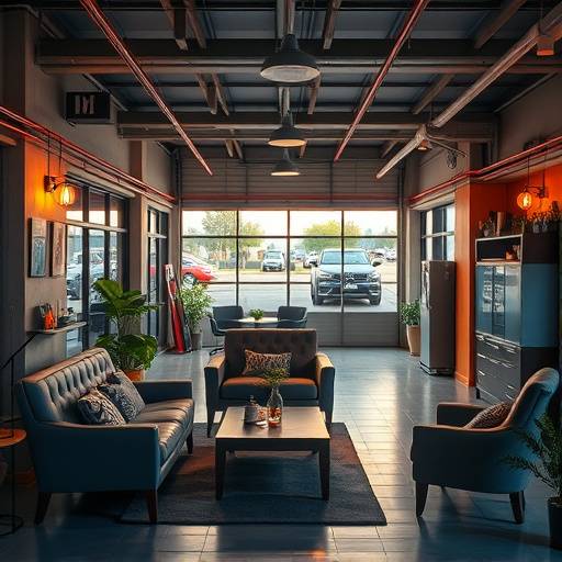 AutoFix Garage facility: The customer waiting lounge with comfortable seating and complimentary refreshments.